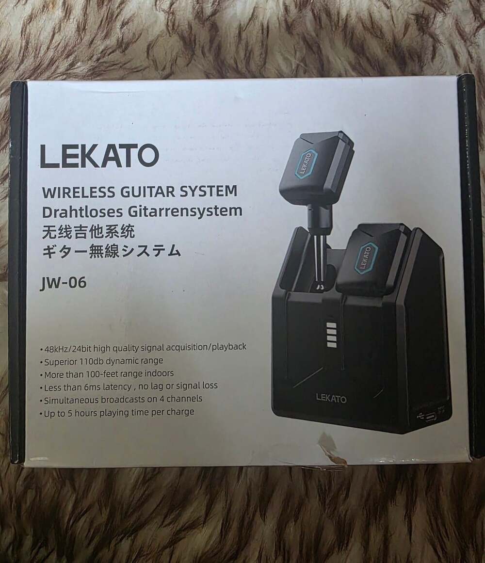 Lekato JW-06 Wireless Guitar System With Charging Box